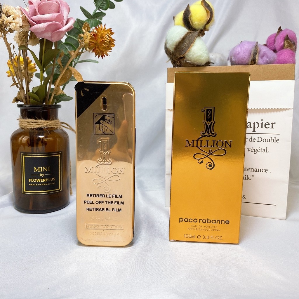 [Shopee Special Selection] 45paco Rabannel Paco Million Golden Brick Perfume 100ml Top Grapefruit Mi