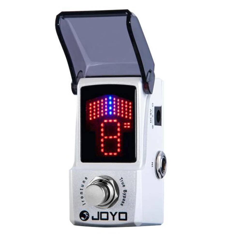 JOYO JF-326 IRONTUNE Tuner Pedal ความไวสูง Precision Tuning กีตาร์จอแสดงผล LED สําหรับกีตาร์เบส B