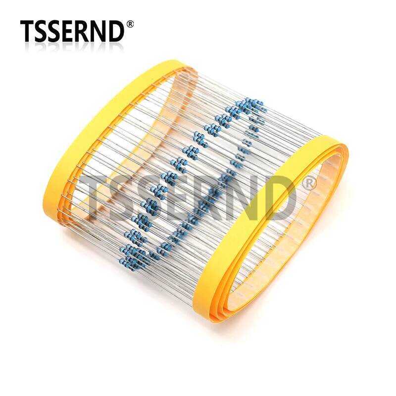 ชิ้น 100 1/8W 0R - 4.7M 1% ตัวต้านทานฟิล์มโลหะ 0.125W 1 2.2 10 47 100 120 150 220 270 330 470 1K 2.2