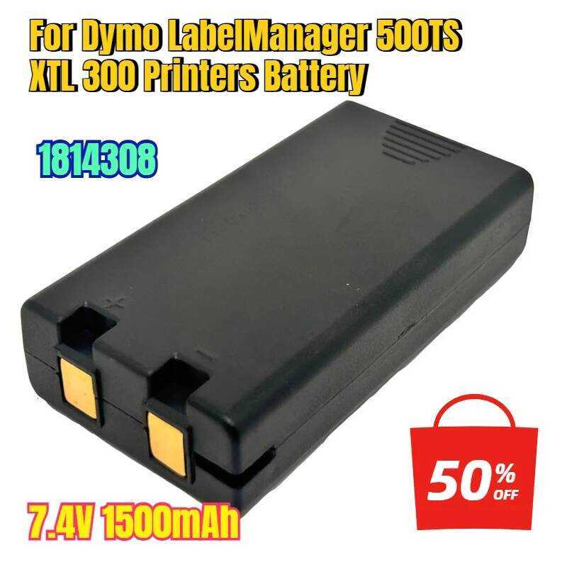 7.4V แบตเตอรี่ 1500mAh 1814308 สำหรับเครื่องพิมพ์ Dymo LabelManager 500TS XTL 300