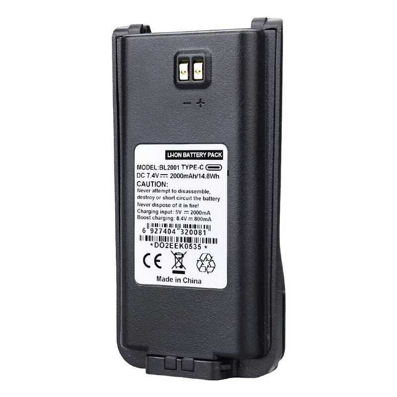 ▥ Bl2001 2000Mah Type-C USB เปลี่ยนแบตเตอรี่สําหรับ Hytera Tc-610 Tc-610P Tc-618 Tc-620 Tc-