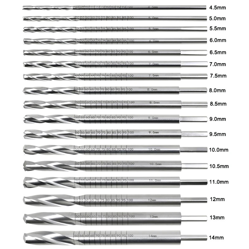 GREATLH Tibia Cannulated Drill Bits Tibia Intramedullary Nail Cannulated Drill Bit Medullary Cavity