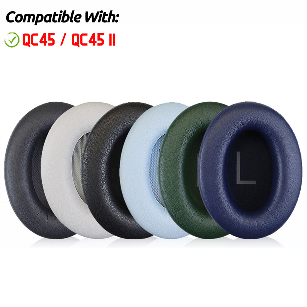 สําหรับ Bose QC45 / QC45 II หูฟังแผ่นรองหูฟังเบาะฟองน้ําชุดหูฟัง Earmuffs เปลี่ยนฝาครอบ