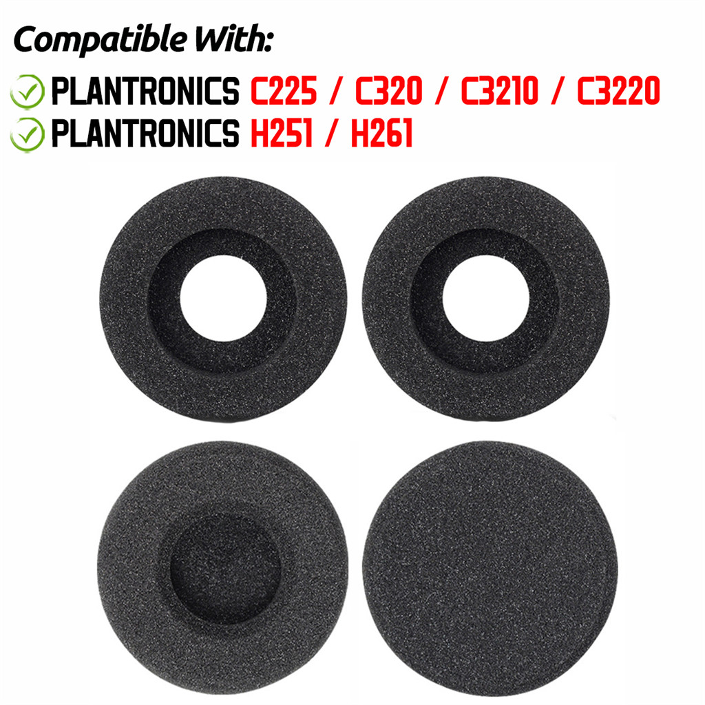 สําหรับ Plantronics C3220 C3210 C320 C225 H251 H261 หูฟังแผ่นรองหูฟังฟองน้ําชุดหูฟัง Earmuffs เปลี่ยนฝาครอบ