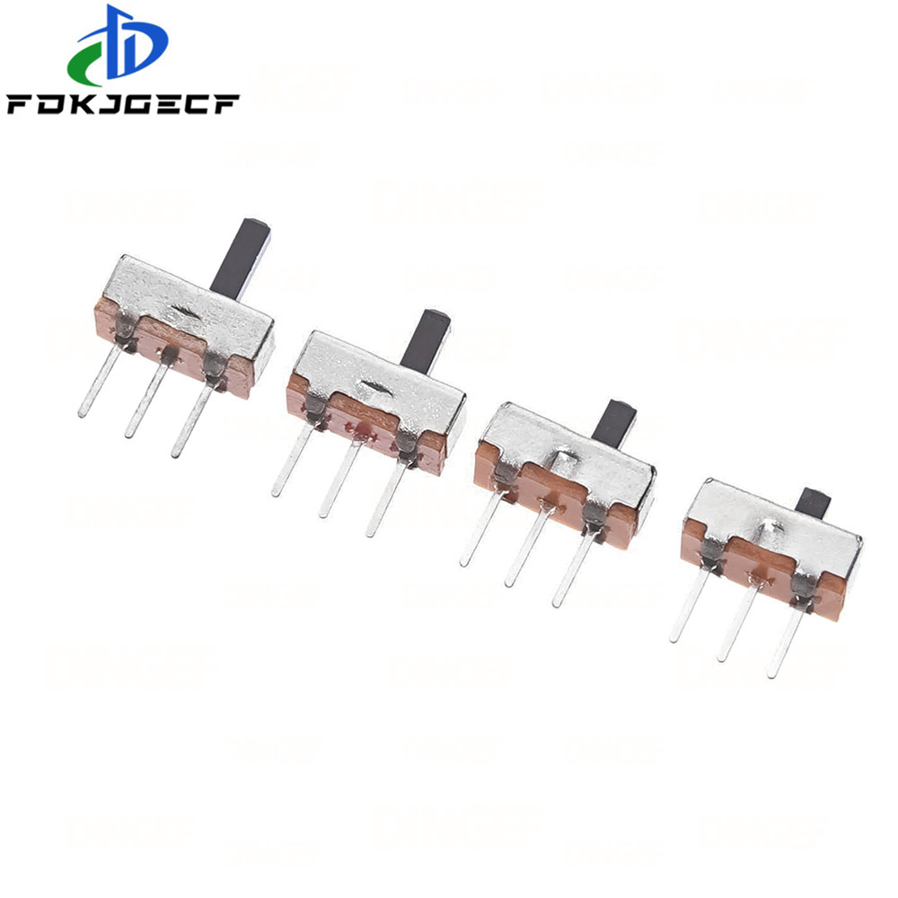 20PCS SS12D00 สลับสวิทช์ 2 ตําแหน่ง SPDT 1P2T 3 ขา PCB แผง Mini แนวตั้งสไลด์สวิทช์ MINI สวิทช์สําหรับเสียง