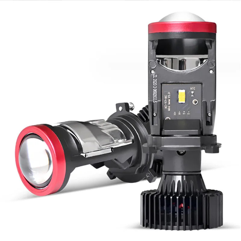 2pcs led light LED headlights H4 lens Y7D Y8 Y6D 12-24V motorcycle headlights  Bifocal lens