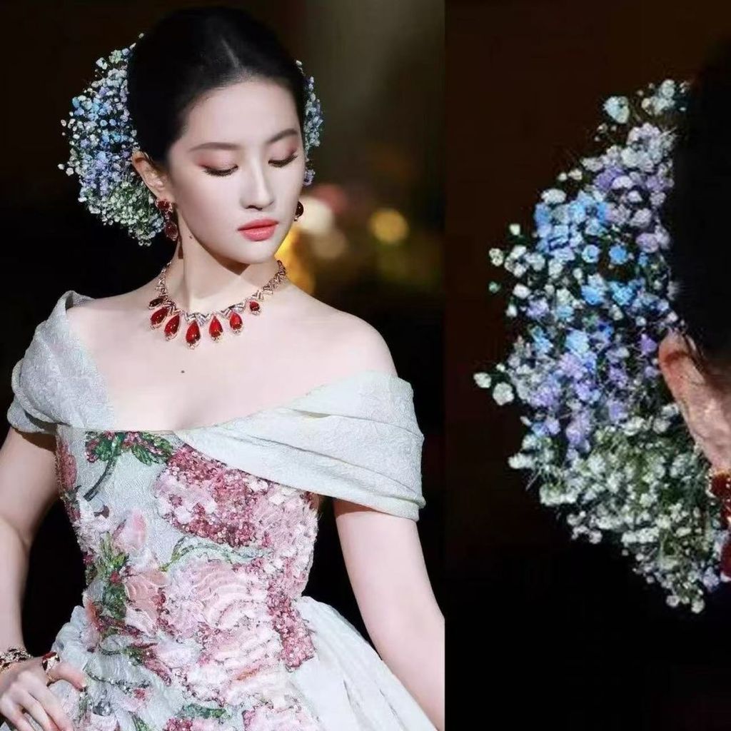 🔥จัดส่งรวดเร็ว🔥 เครื่องประดับผมหลากหลายแบบ รวมถึงผ้าโพกศีรษะลายดอกไม้และกิ๊บติดผม ออกแบบในสไตล์เจ้าหญิง - รูปที่ 2