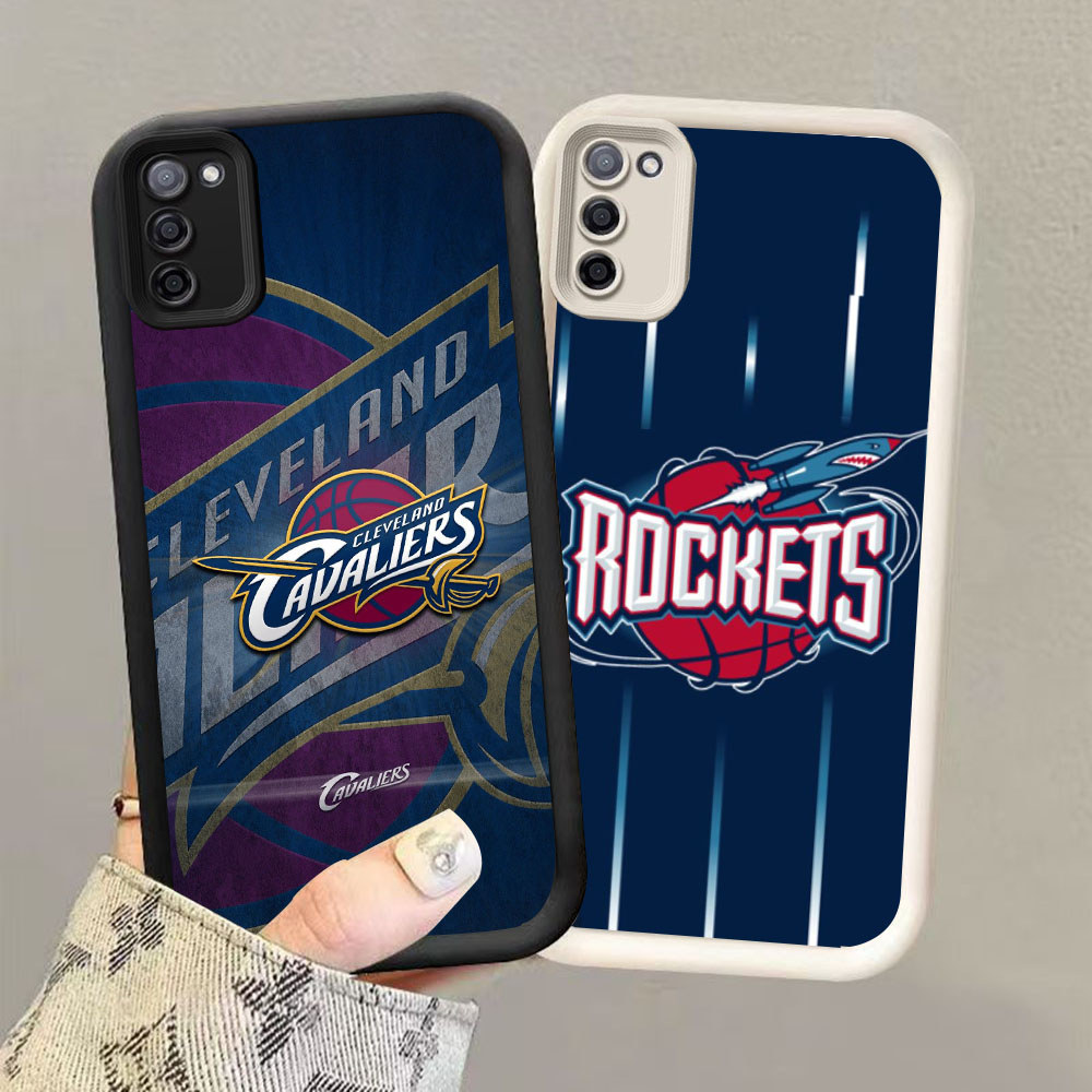 HK-45 Rockets บาสเกตบอล Club ปลอกกันกระแทกสําหรับซิลิโคนสีดําและสีขาว Samsung A51 FE A71 M30S M21 S2