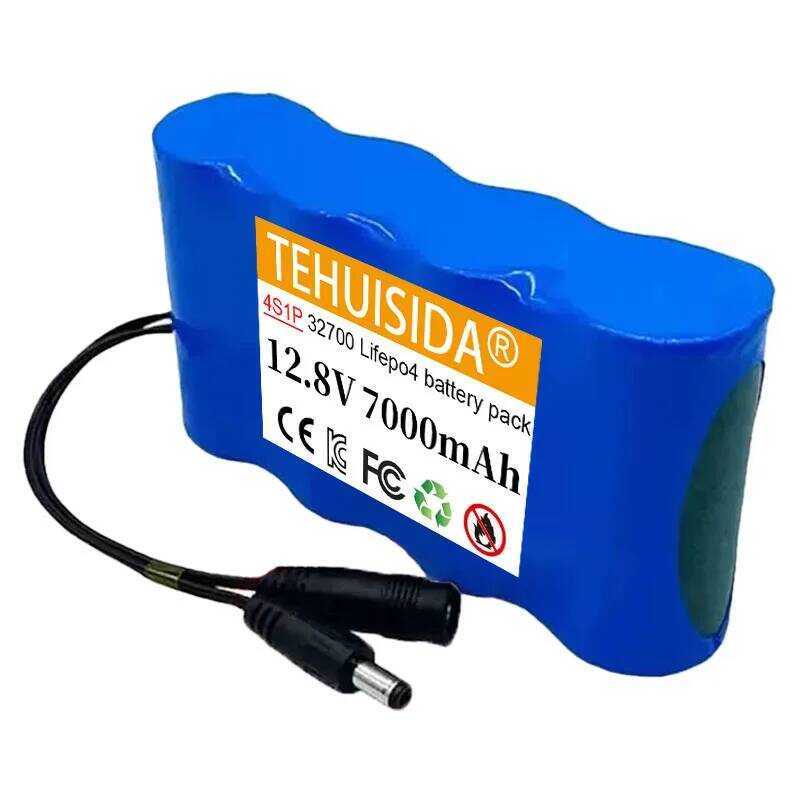 Lifepo4 แบตเตอรี่ ใหม่ 32700 ชุดแบตเตอรี่ 4S1P 12.8V 7000mAh พร้อม BMS สมดุล 4S 40A สำหรับเรือไฟฟ้าแ