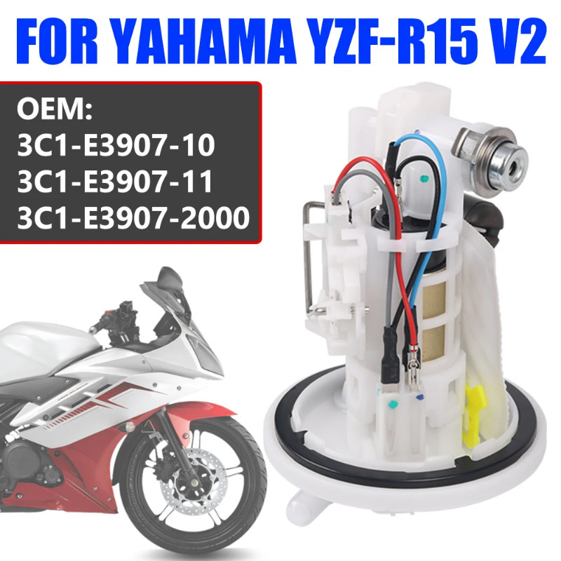 For YAMAHA YZF-R15 R-15 V2 Gasoline Petrol Fuel Pump Tank Assy Assembly 3C1-E3907-10 3C1-E3907-11 3