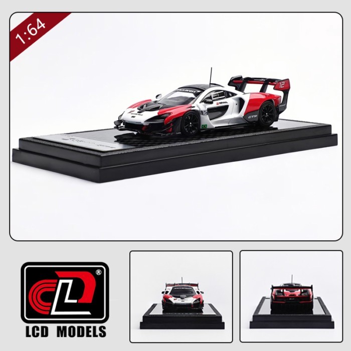 LCD 1: 64McLaren Senna GTR McLaren Senna GTR โมเดลรถโลหะผสมที่ได้รับอนุญาตของแท้