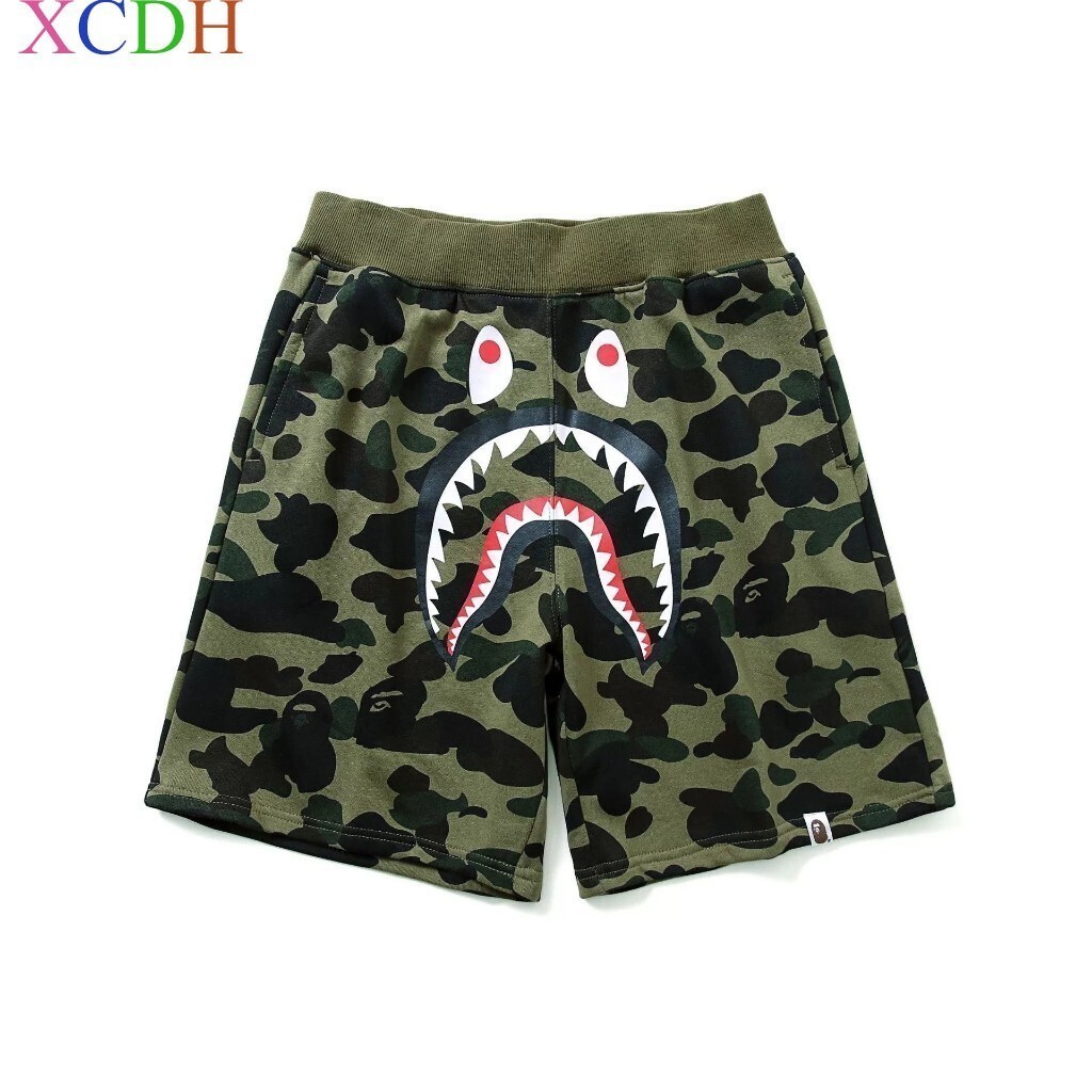 ฤดูร้อนใหม่ Shark Head 3D พิมพ์กางเกงขาสั้นตาข่ายกางเกงขาสั้นผู้ชายและผู้หญิง