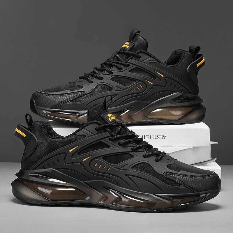 C YRZL Men's Lightweight Running Shoes Breathable Mesh Walking Shoes Non Slip Comfortable Athletic