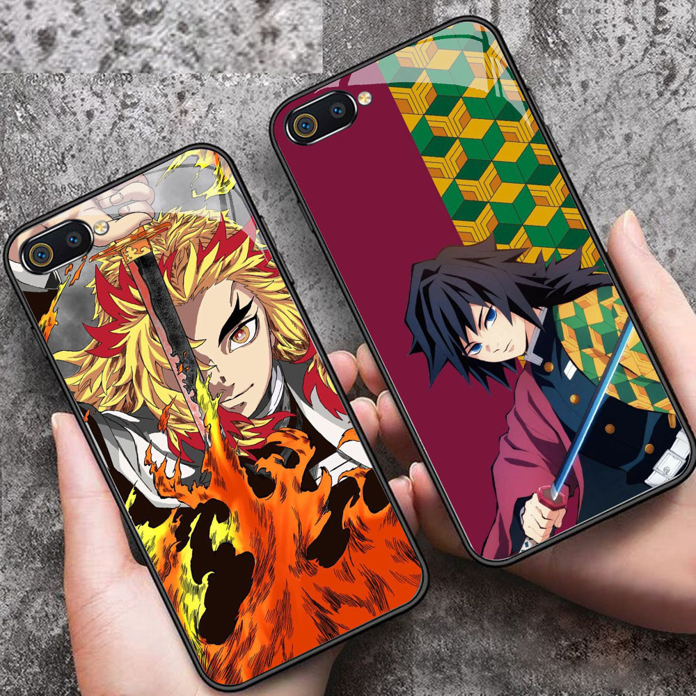 YS-50 Demon Slayer HD Glass Casing สําหรับ Realme C1 C2 C2s OPPO A3S A5 A12E