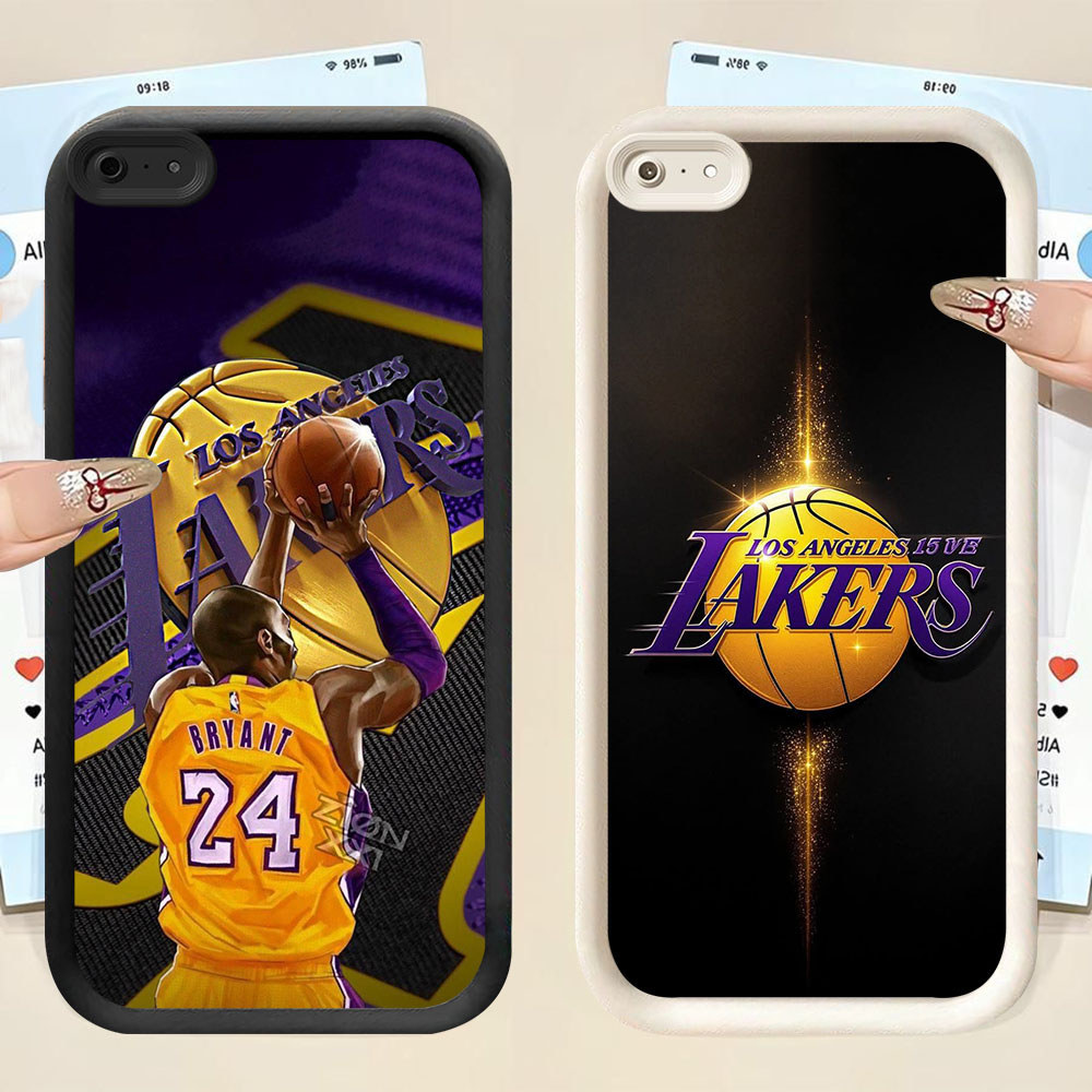 YS-65 Lakers บาสเกตบอลกันกระแทกสําหรับ OPPO A37 A39 A83 F5 Realme 12 C30S C30 P1 Narzo 50i Prime Pro