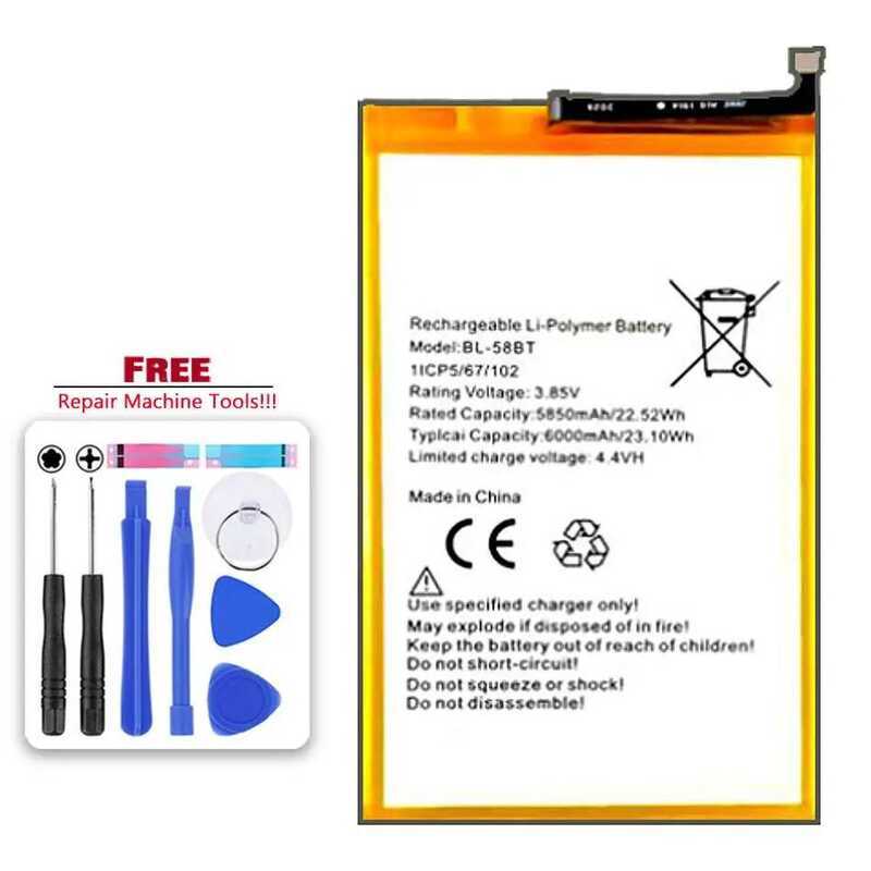 Battery BL-58BT 6000mAh For Tecno LC7 Spark 6 Air KE6 Pouvoir 4 Pro Spark Power 2 LC8 Pova LD7
