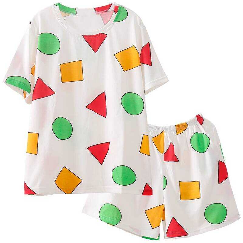 C Pijama Sin Chan Pajama Man Summer Woman Pajamas For Couples Short Sleeve Sets Sleepwear Women Cot