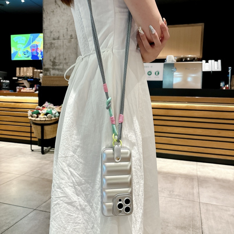 SAMSUNG Waveปักเป้าลงเสื้อแจ็คเก็ตCrossbody Lanyardเคสโทรศัพท์สําหรับSamsung Galaxy F42 F12 F04 F02S
