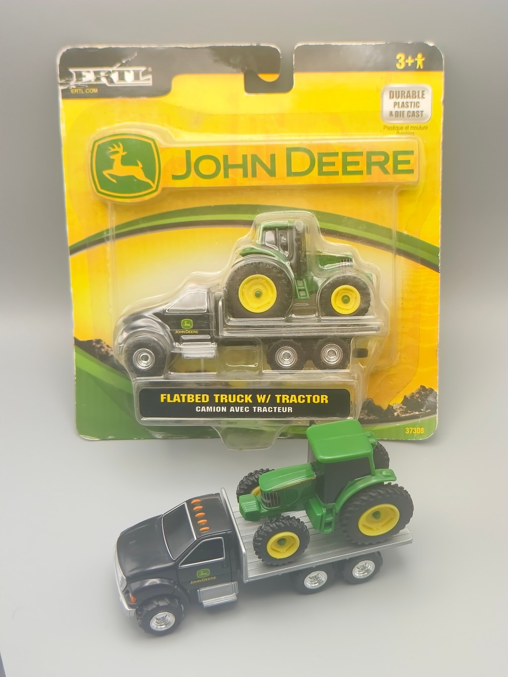 1/64 ertl Anders John Deere John Deere Flatbed Truck Tractor Trailer Alloy Model
