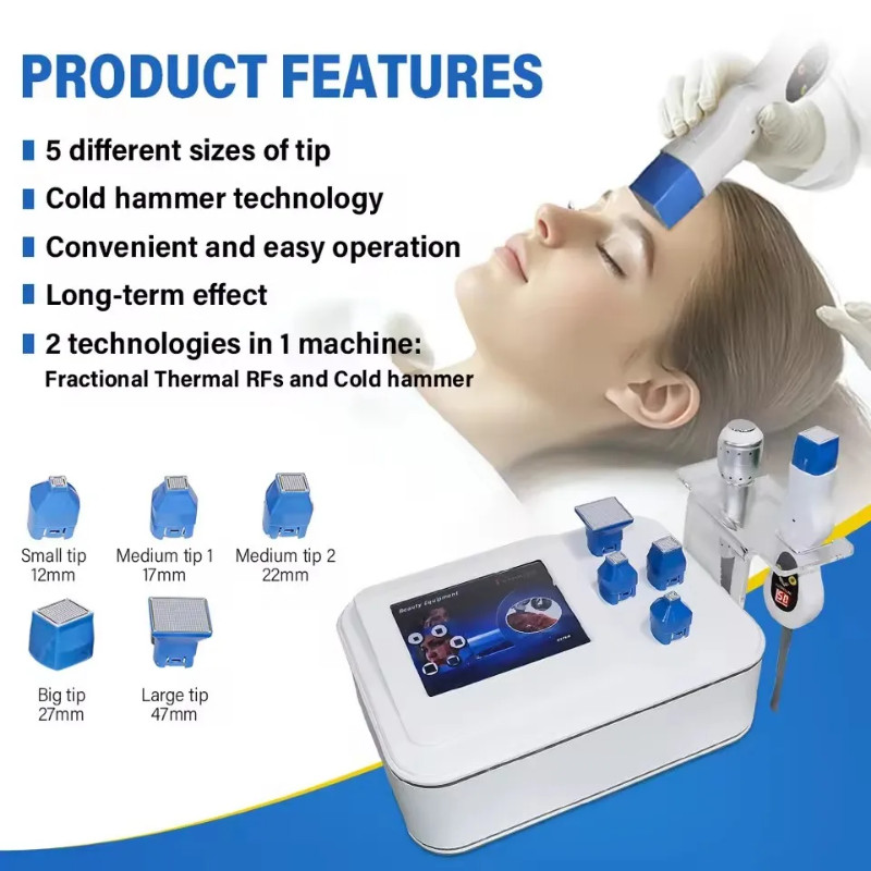Portable 5mhz radio frequency skin tightening fractional rf face lifting machine