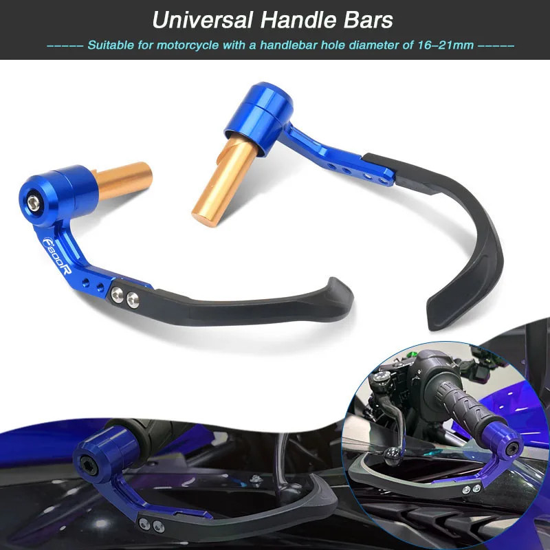 Universal Motorcycle 7/8" 22mm Handlebar Grips Guard Brake Clutch Levers Guard Protector For BMW F8
