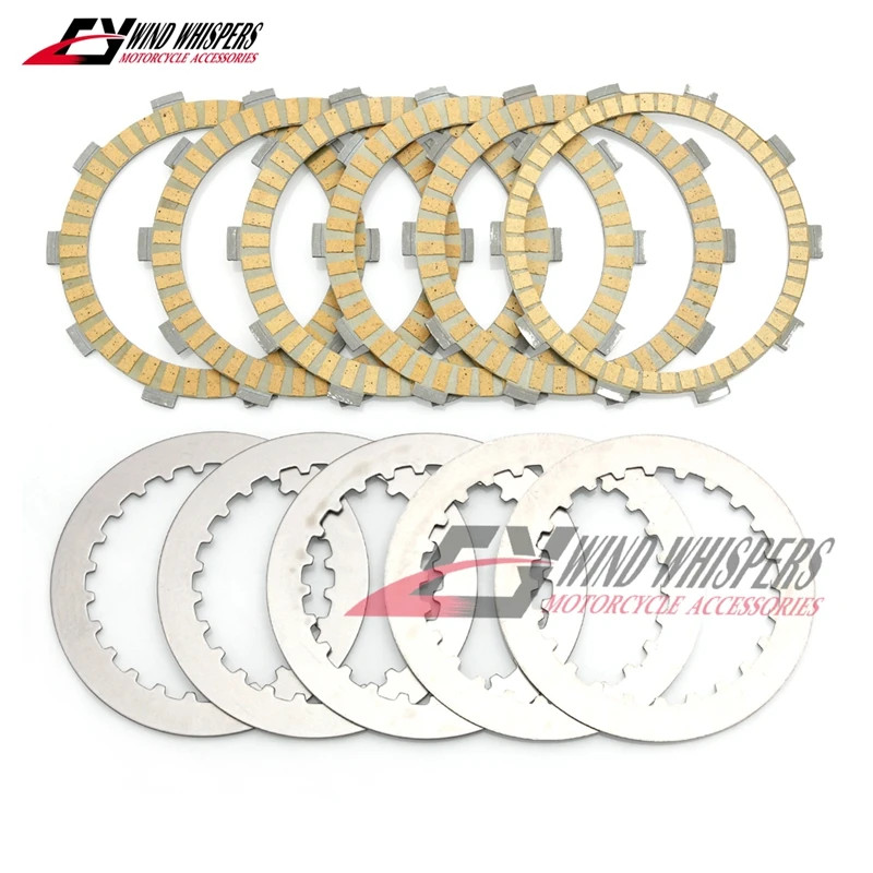 Friction Clutch Plates Steel Discs For Yamaha YBR250 YBR 250 2007-2011