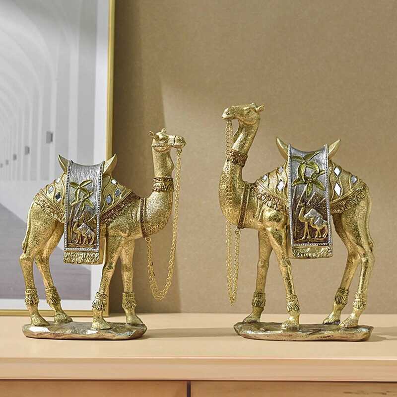 C Camel Fig Collect Modern Resin Tabletop Ornament Camel For Cabinet Living Room Shelf Desk Home