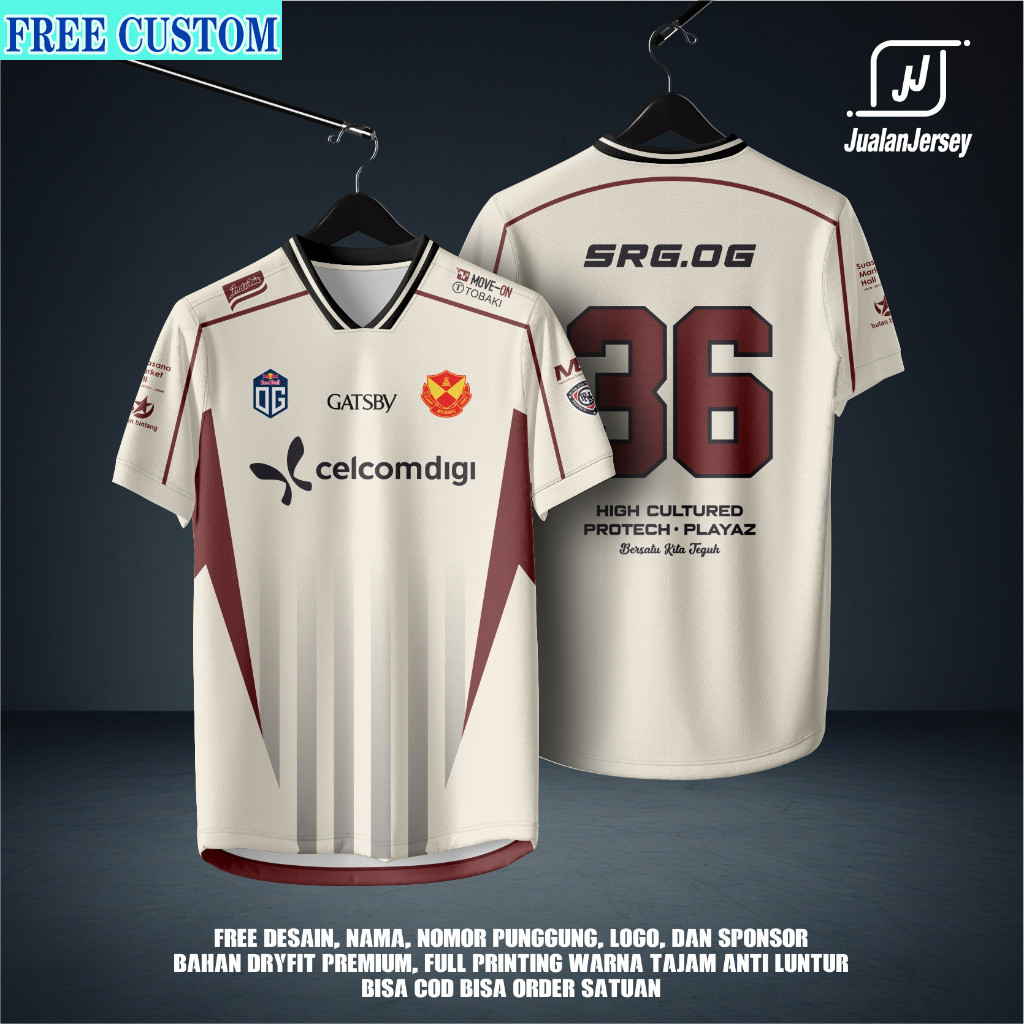 ใหม่ล่าสุด SRG OG MSC JERSEY ฟรี CUSTOM NICKNAME