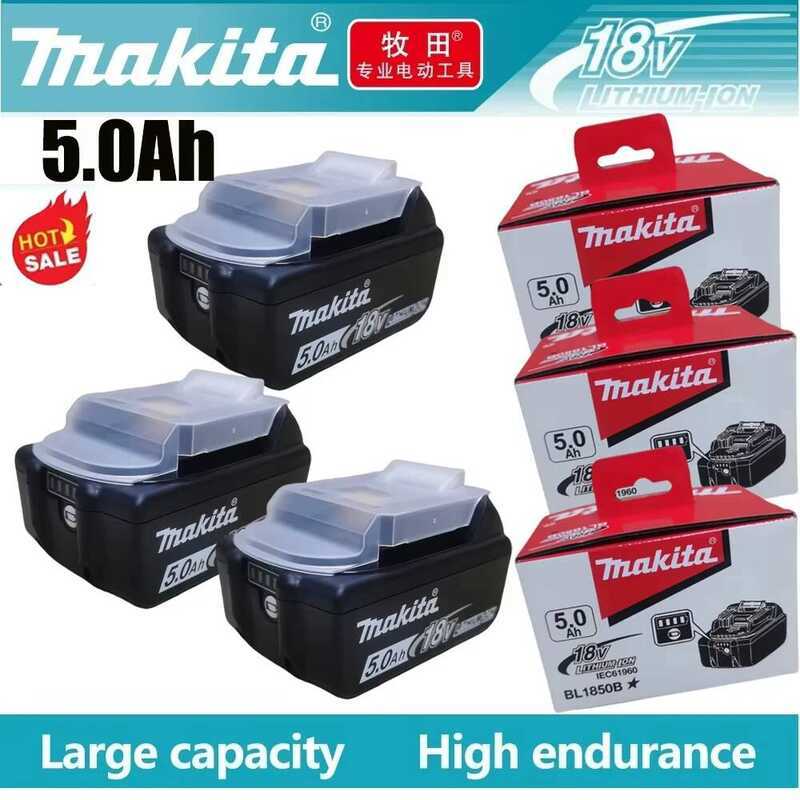 100% แบตเตอรี่ลิเธียมทดแทนแท้ 18V 6Ah Makita BL1840 BL1830B BL1850B BL1850 BL1860 BL1815 100%