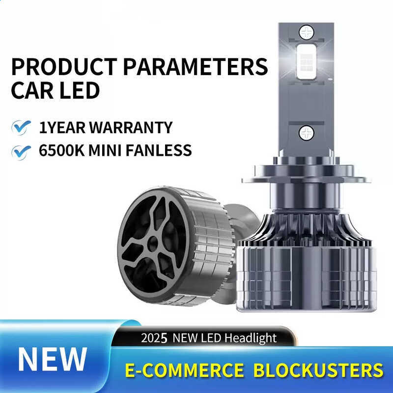 V6 Concentrating รถ led ไฟหน้า 140w พลังงานสูง 12 Core H4H7led หลอดทองแดงคู่พิเศษ