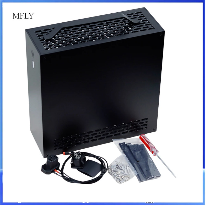 2025 new Spot Lzmod mini A24-V5 2.0 dual slot single display 1u power supply itx chassis double-sid