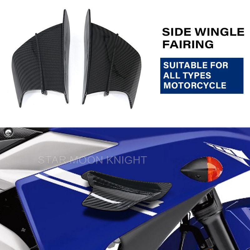 Motorcycle Fairing Side Winglet Aerodynamic Wing Deflector Spoiler For Yamaha YZF R1 R1M R7 R6 R3 R