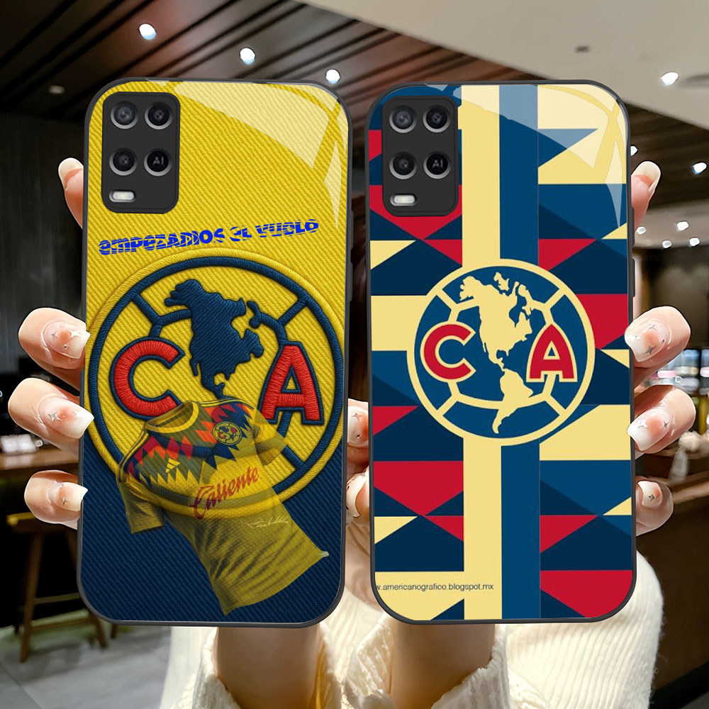 YS-44 Club America HD Glass Casing สําหรับ OPPO A54 A55 Reno Narzo 7 8 8i 9 50 Pro