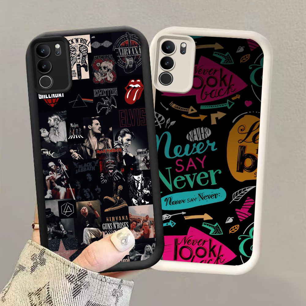 HK-9 Beatles ปลอกกันกระแทกสําหรับซิลิโคนสีดําและสีขาว VIVO Y200 Y300 V50 Lite Pro Plus 5G