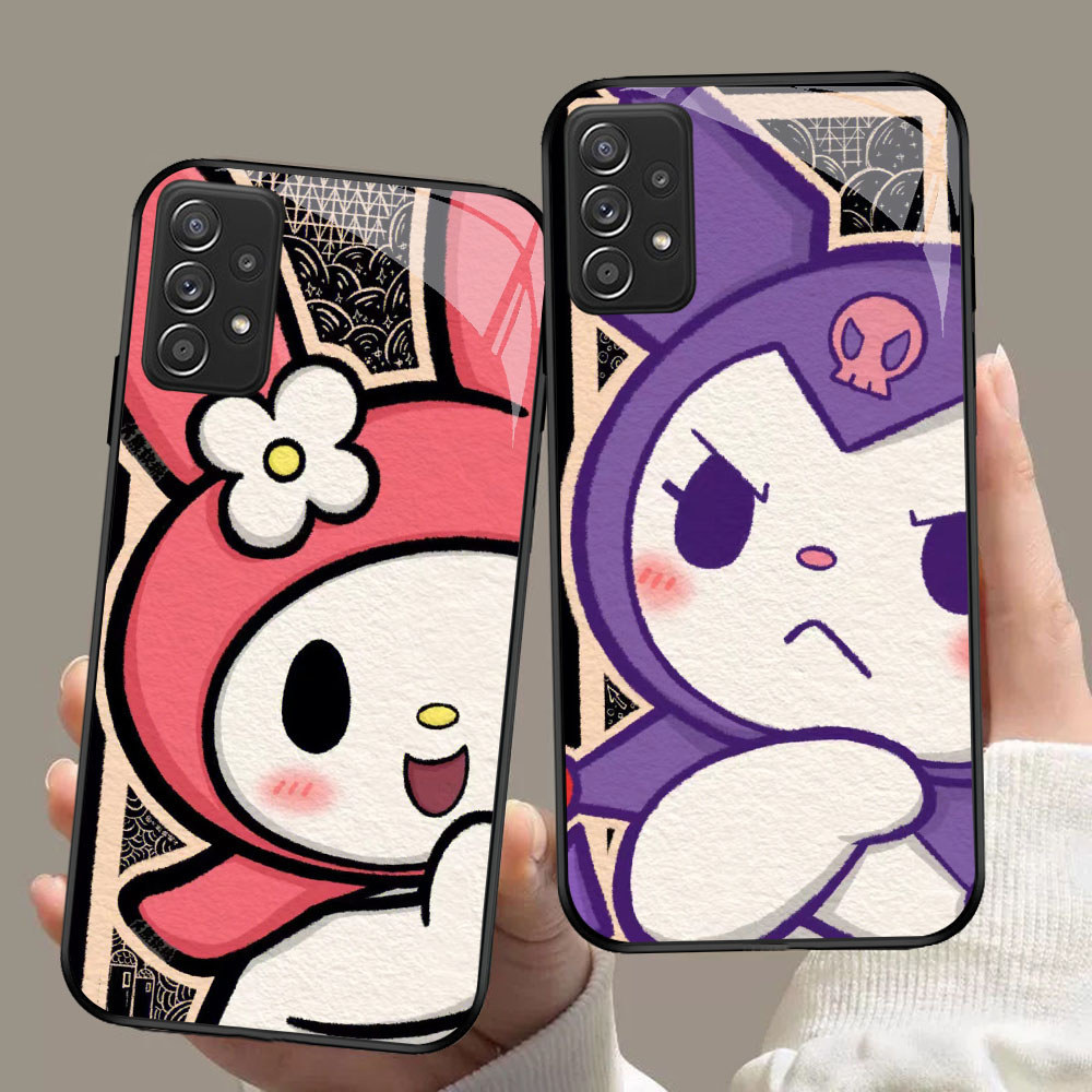 SD-59 Kuromi BAKU HD แก้วสําหรับ Samsung A52 A13 A33 A32 A72 A23 A53 A73 A52S A26 A56 A16 A06