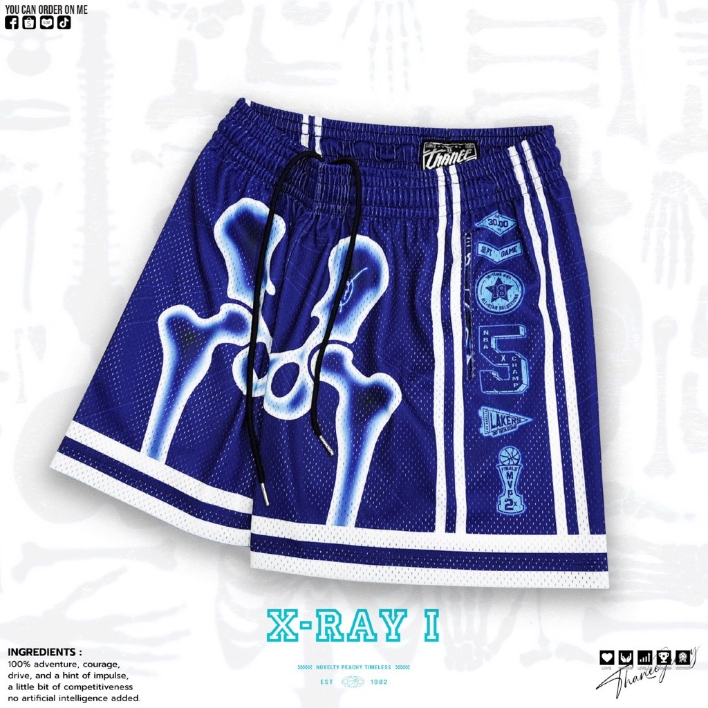 กางเกงบาส กางเกงกีฬาขาสั้น XRAY COLLECTION มีไซส์ใหญ่ถึง 3XL
