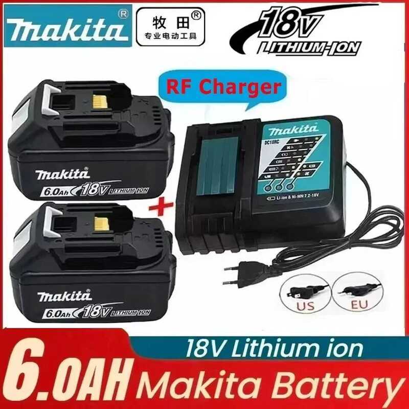 100% แบตเตอรี่ลิเธียมทดแทน ของแท้ 6Ah/5Ah/3Ah สำหรับ Makita 18V BL1830B BL1850B BL1850 BL1840 BL1860