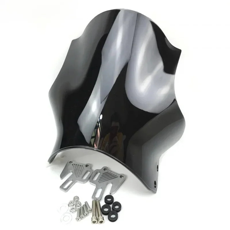 For Honda Cb400 Cb750 Kawasaki ZR750 ZRX 400 Yamaha Suzuki SV650 Windshield Round Headlight Street