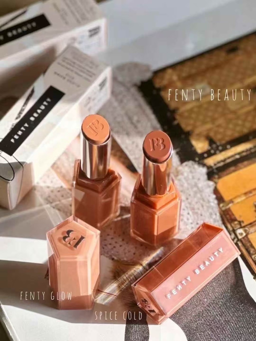 ส่วนบุคคลส่วนลดในเวลาจํากัด 专/45 口红3.6ก!色号03#fenty เรืองแสง,04#ls Lt Fusy,08#spIced Cold 3d9