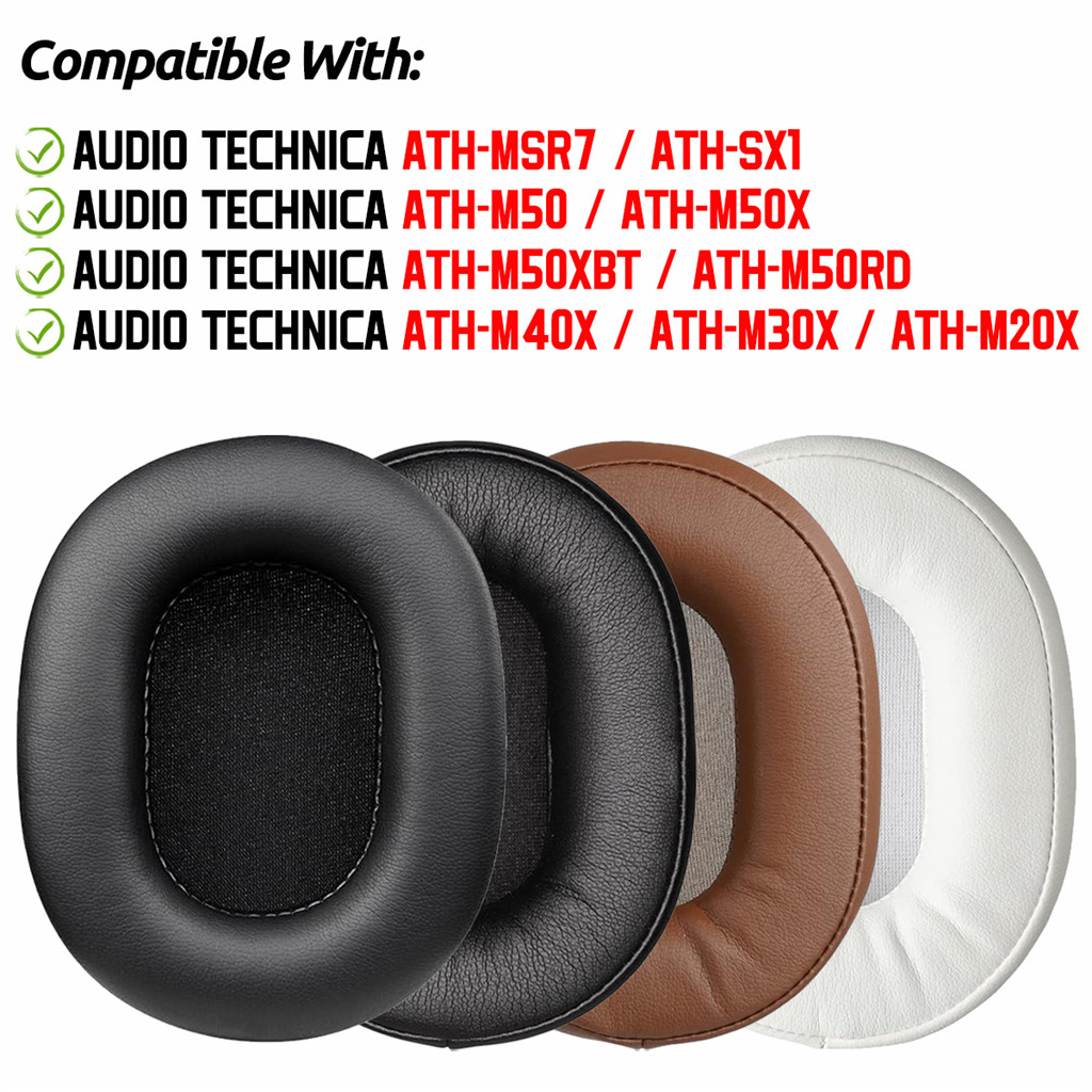 สําหรับ Audio Technica M50XBT M50RD MSR7 M50 M50X M40X M30X M20X SX1 ATH M-Series หูฟัง Earpads เบาะฟองน ้ ํา Earmuffs เปลี ่ ยนฝาครอบ