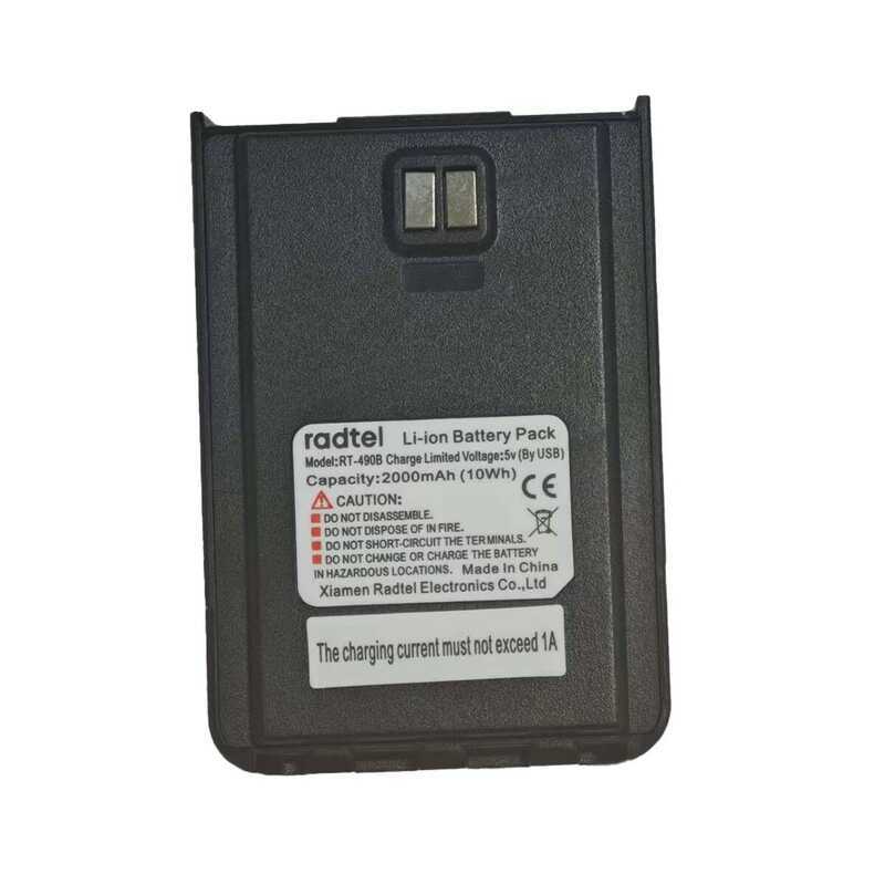 ▥ Walkie Talkie แบตเตอรี่ Li-Ion 2000Mah สําหรับ Radtel Rt-490 Two Way Ham วิทยุ