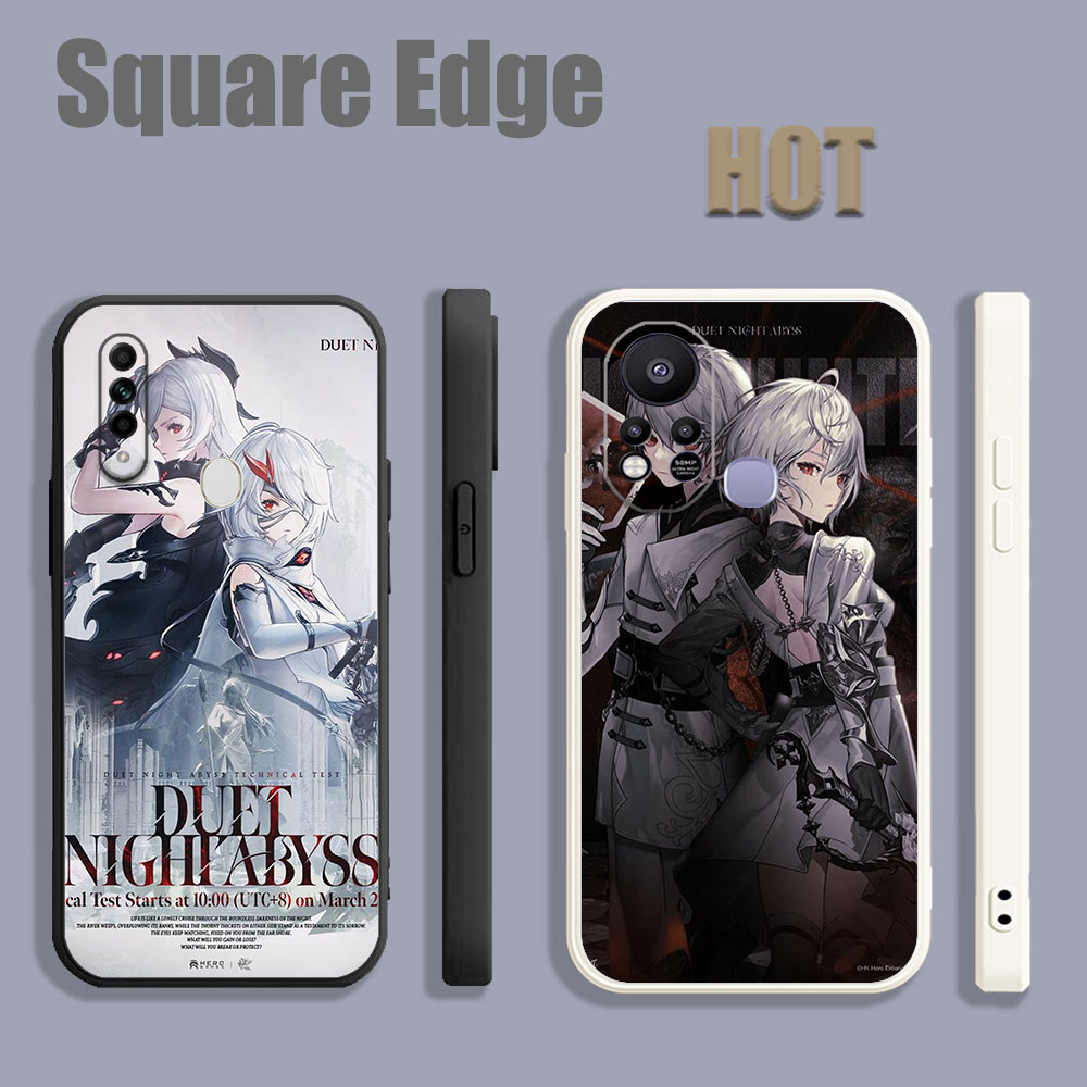 ปลอกสําหรับ OPPO A55 A74 4G A17 A17K Duet Night Abyss เทคนิคทดสอบ BOM16 เคสโทรศัพท์ขอบสี่เหลี่ยม