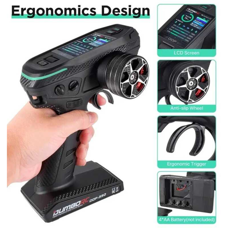 ▥ DUMBORC Ddf-350 10Ch 10 ช่องเครื่องส่งสัญญาณ P6f P6dcg Gyro ตัวรับสัญญาณโลหะ Handwheel รีโมทค