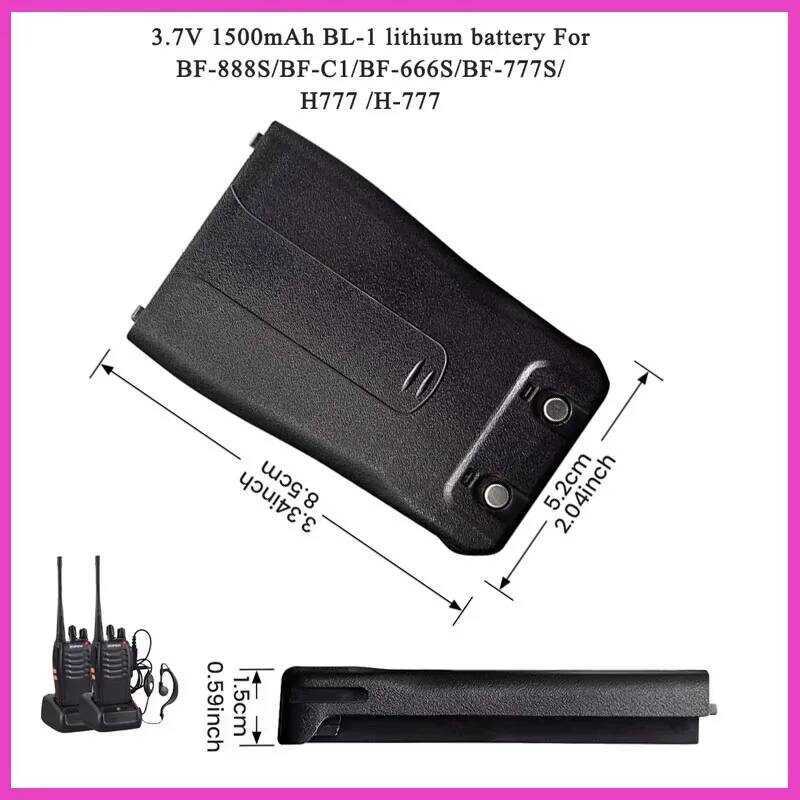 ▥ ▥ Neue 3.7 V 1500Mah Li-Ion Bl-1 แบตเตอรี่ Bf-888S Bf-666S Bf-777S, Retevis H777, Bf-C