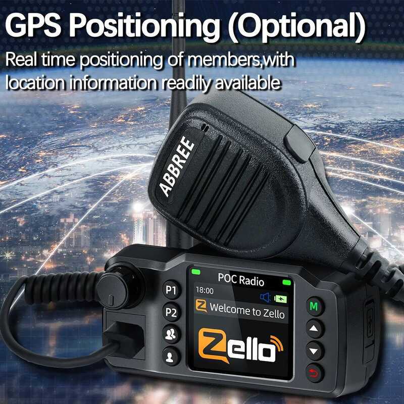 ▥ Gp-8900 Plus เครือข่ายรถ Walkie Talkie Zello GPS Global POC วิทยุระยะไกล Dual SIM Card