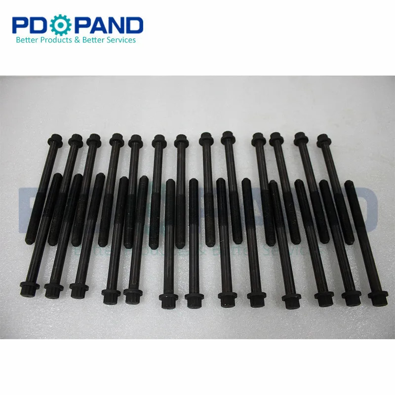 1HZ Engine Cylinder Head Bolts for TOYOTA Land Cruiser PRADO Hardtop J7 J8 J9/COASTER Bus 4.2D/TD 1