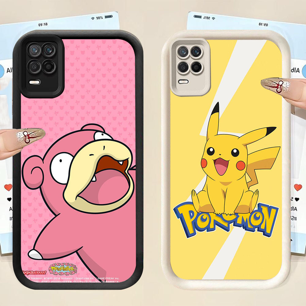 YS-48 น่ารัก Pokemon เคสกันกระแทกสําหรับ OPPO A54 Realme 8 8S Q3 V13 Narzo 30 Pro
