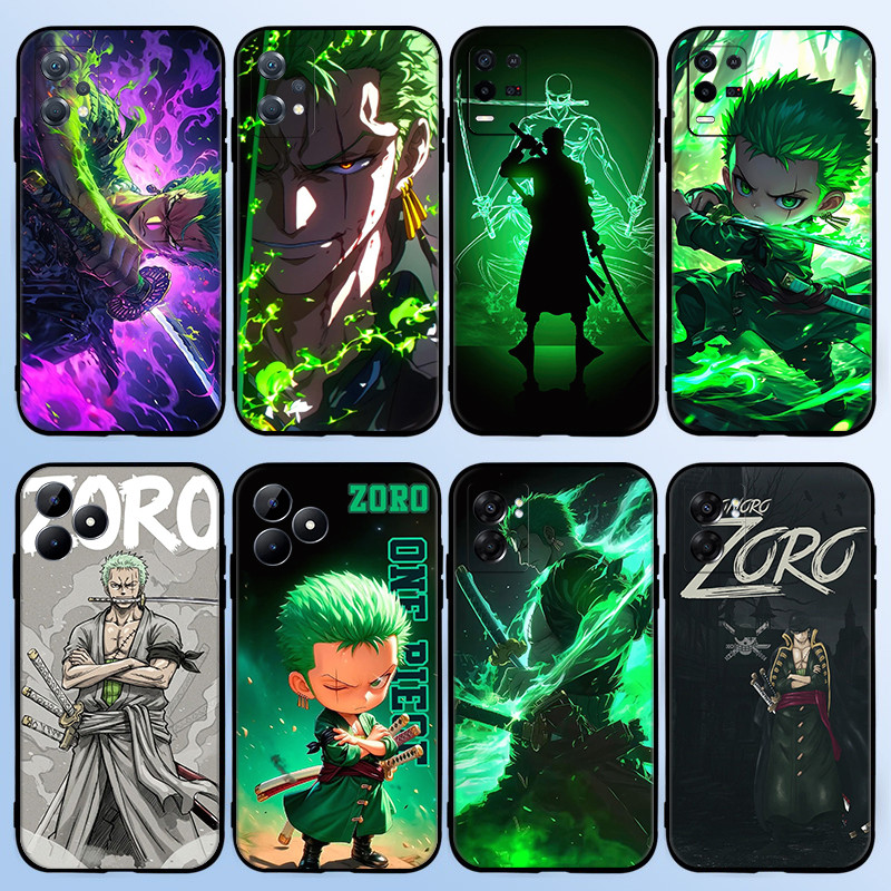B+5อะนิเมะOne Piece Roronoa ZoroสําหรับRealme Narzo 70X N65 GT neo 3T P1 TPUซิลิโคนอ่อนนุ่มกันกระแทก