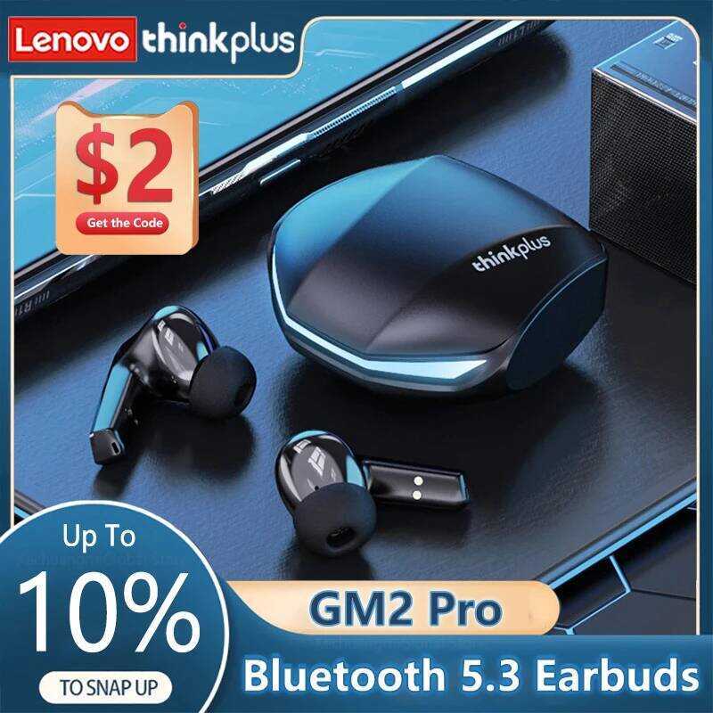 Oril Lenovo GM2 Pro หูฟังบลูทูธ 5.3 หูฟังไร้สายสําหรับเล่นเกม Latency ต่ํา HD Call Dl โหมดหูฟังพร้อม