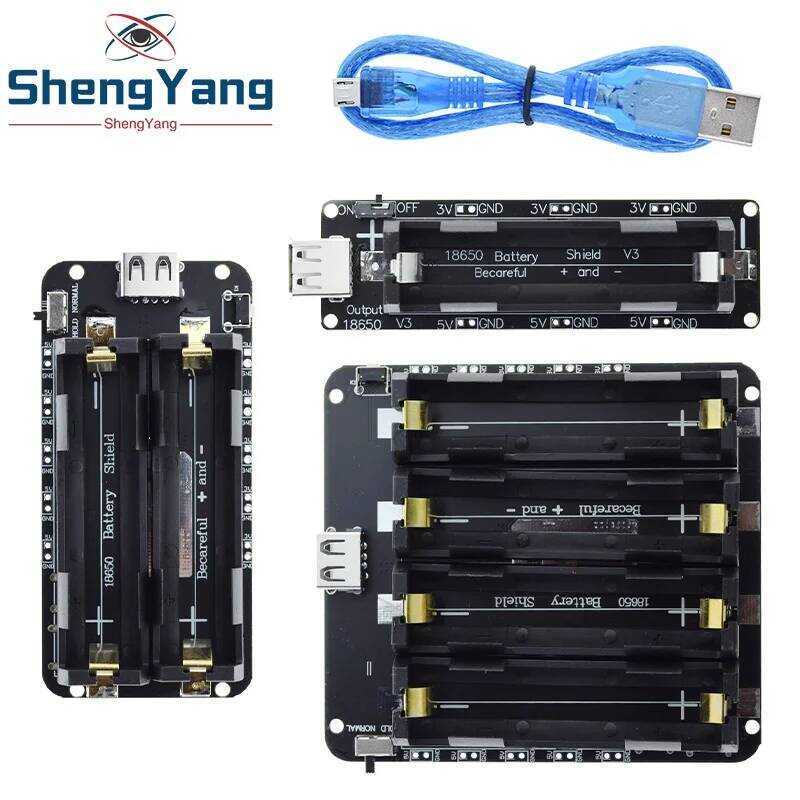 18650 แผงป้องกันแบตเตอรี่ลิเธียม สองแรงดัน V8 โมดูลขยายพลังงานมือถือ 5V/3A 3V/1A Micro USB สำหรับ Ar